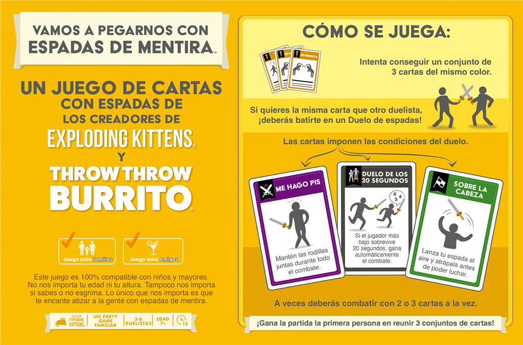Vamos a pegarnos con espadas de mentira