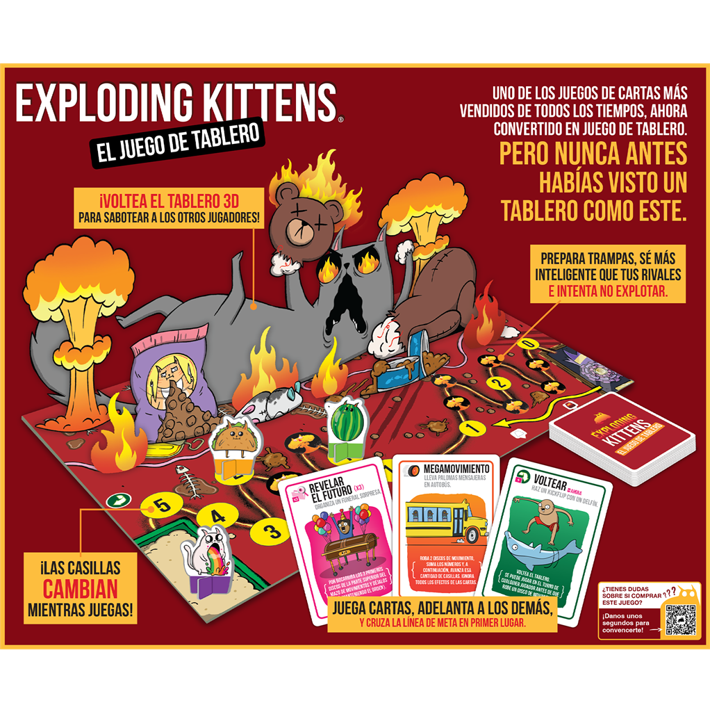 Exploding Kittens: el juego de tablero