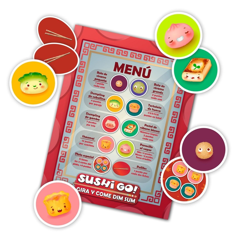 Sushi Go gira y come Dim Sum