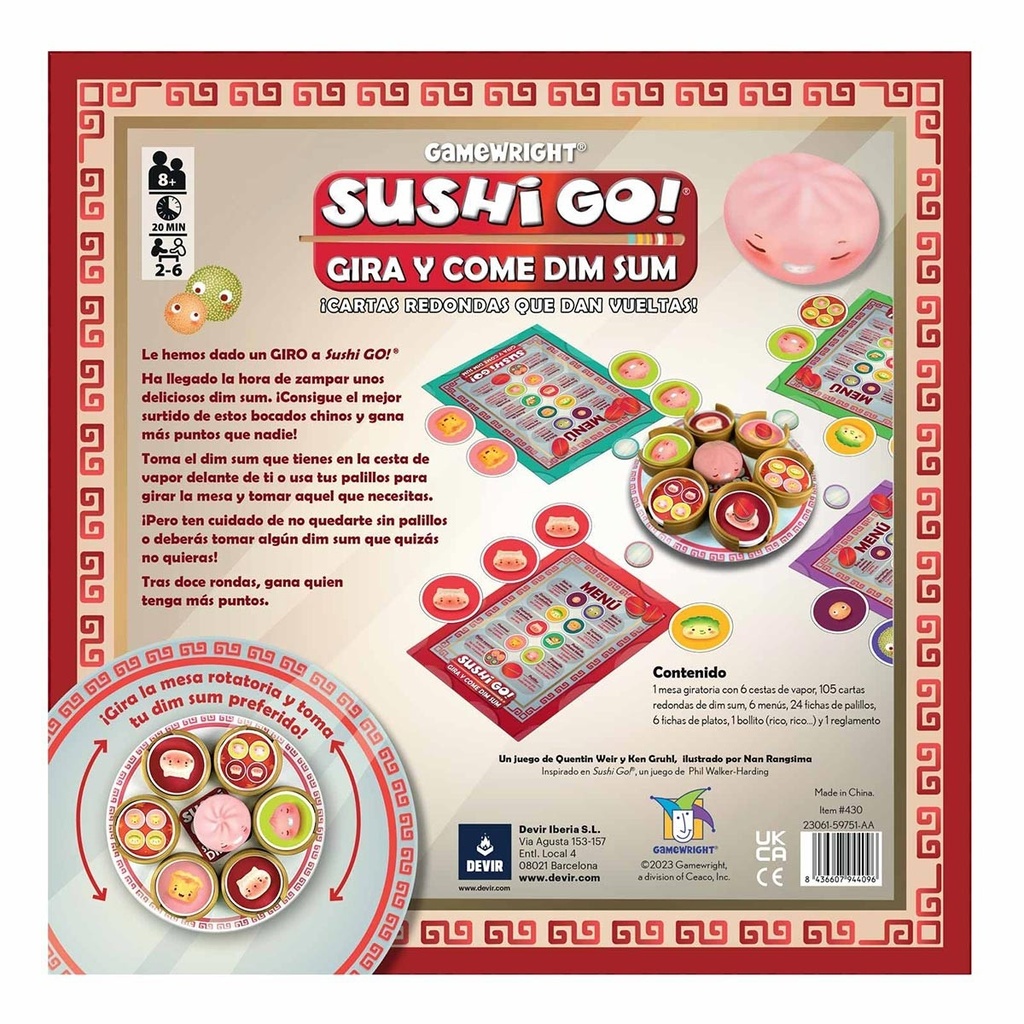 Sushi Go gira y come Dim Sum