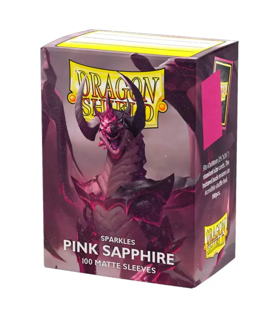 Dragon Shield Fundas Standard Sparkles Pink Sapphire 100u