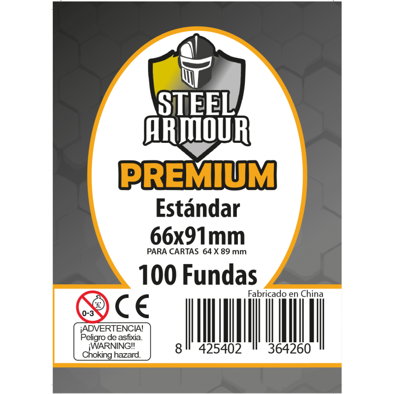 Fundas Estándar Premium Steel Armour 100u