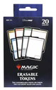 Erasable tokens for Magic: the Gathering