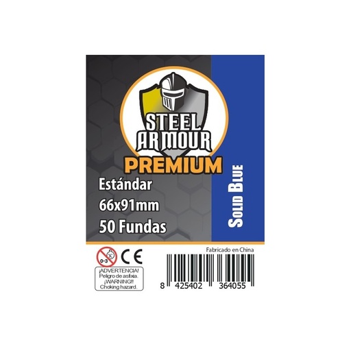 Fundas Steel Armour Premium Opacas 50u - Azul