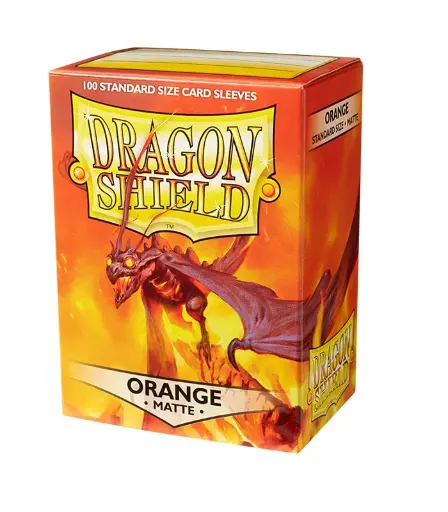 Dragon Shield Fundas Standard Matte Naranja Amber